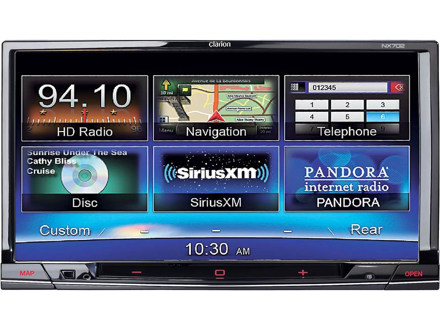 Clarion NX702 Navigation receiver at Crutchfield
