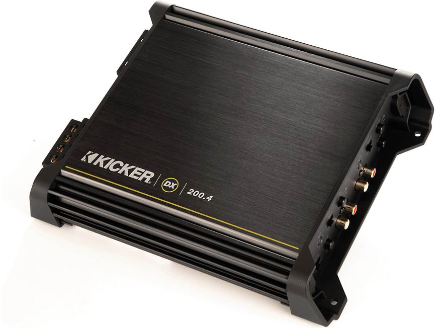 Kicker 11DX200.4 4-channel car amplifier — 25 watts RMS x 4 at