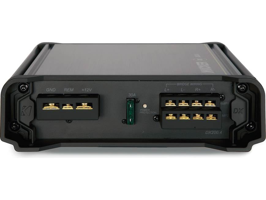 Kicker 11DX200.4 4-channel car amplifier — 25 watts RMS x 4 at