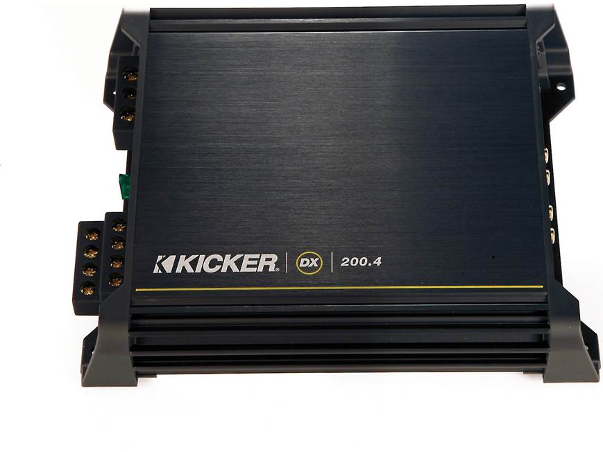 Kicker 11DX200.4 4-channel car amplifier — 25 watts RMS x 4 at
