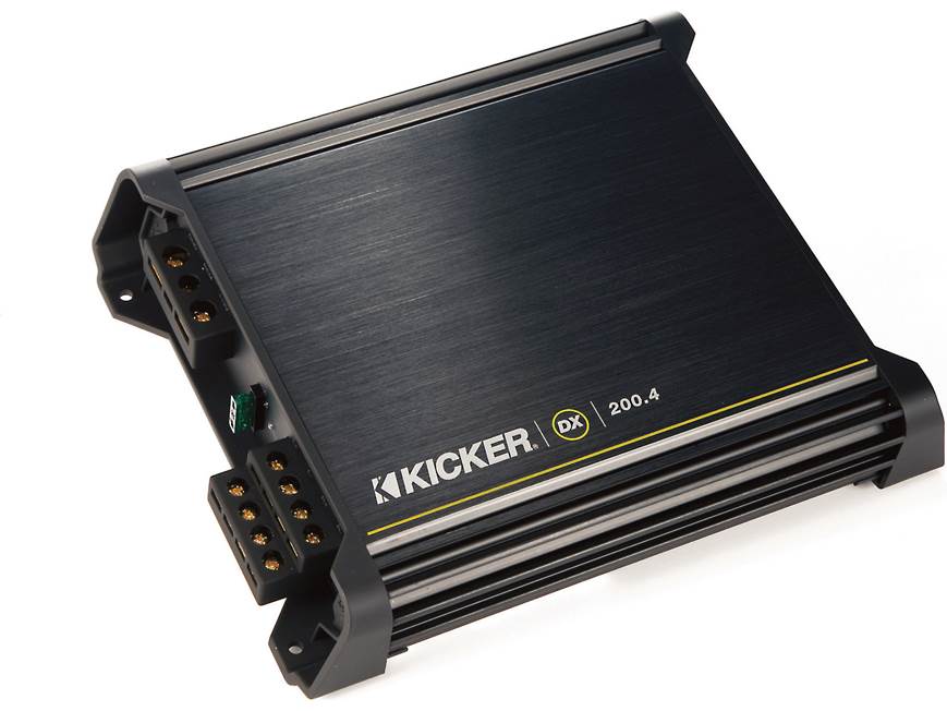 Kicker 11DX200.4 4-channel car amplifier — 25 watts RMS x 4 at