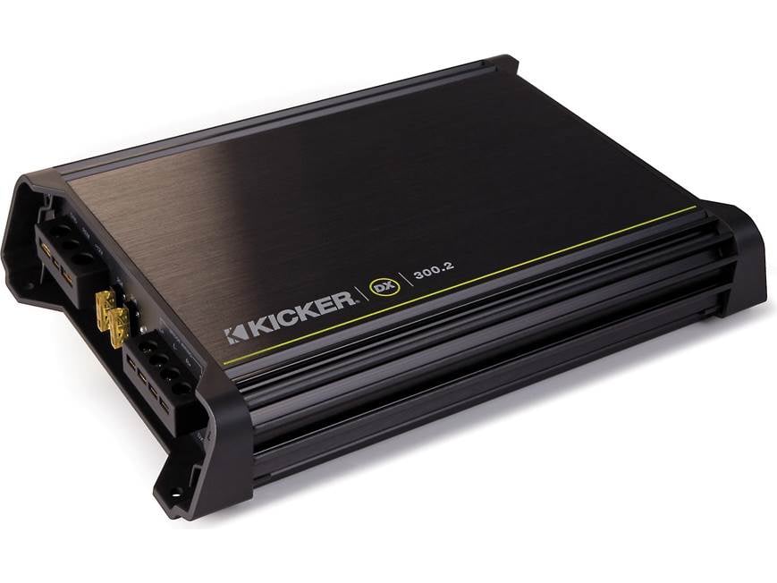 Kicker 11DX300.2 2-channel car amplifier — 75 watts RMS x 2 at