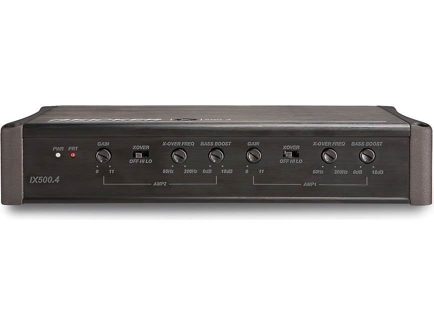 Kicker 11IX500.4 4-channel car amplifier — 75 watts RMS x 4 at