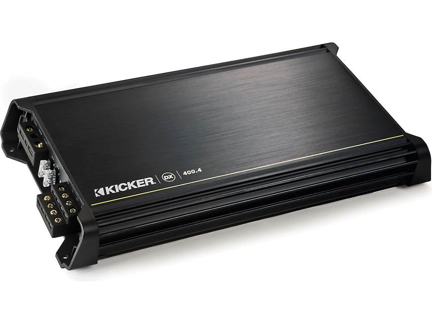 Kicker 11DX400.4 4-channel car amplifier — 50 watts RMS x 4 at