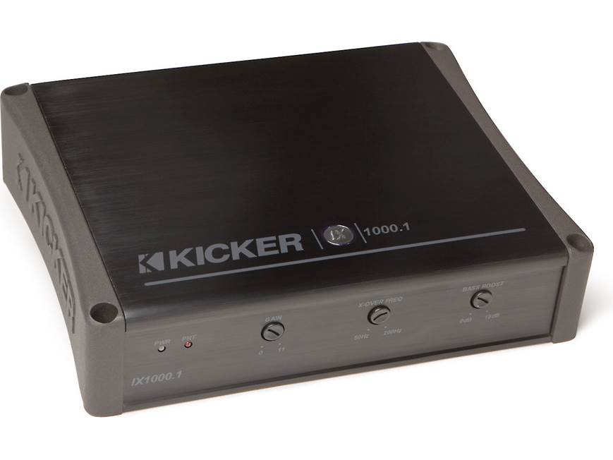 Kicker 11IX1000.1 Mono subwoofer amplifier — 1,000 watts RMS x 1