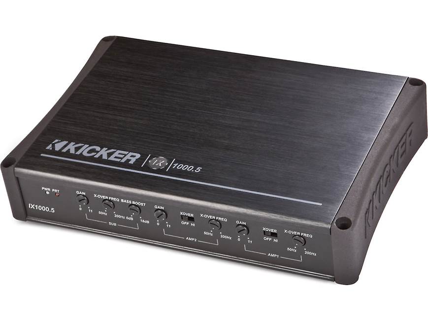Kicker 11IX1000.5 5-channel car amplifier — 65 watts RMS x 4 at 4