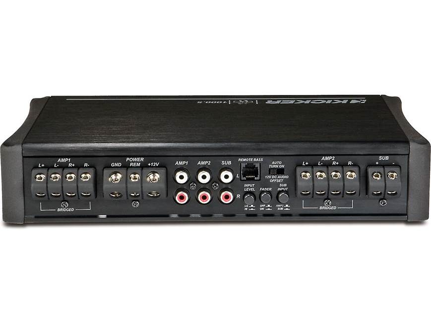 Kicker 11IX1000.5 5-channel car amplifier — 65 watts RMS x 4 at 4