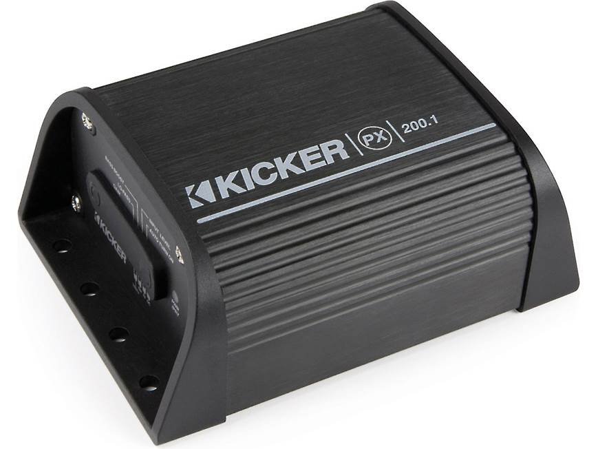 Kicker 12PX200.1 Compact mono subwoofer amplifier — 200 watts RMS