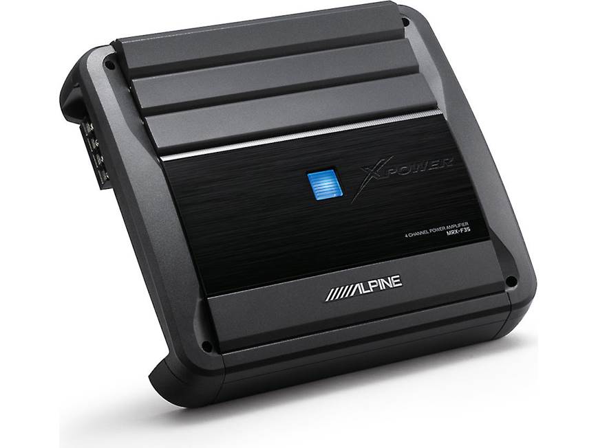 Alpine MRX-F35 4-channel car amplifier — 55 watts RMS x 4 at