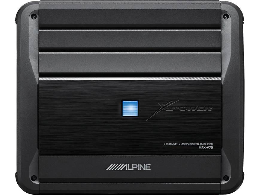 Alpine MRX-V70 5-channel car amplifier — 60 watts RMS x 4 at 4