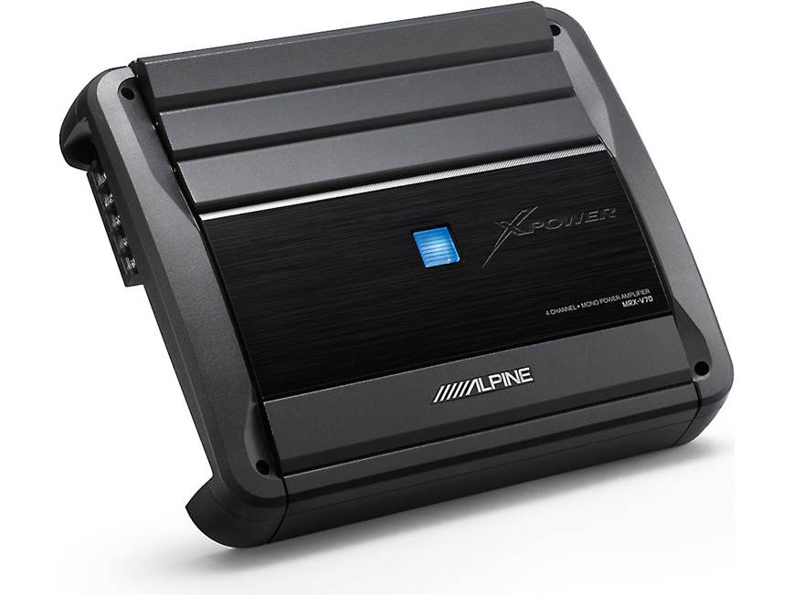 Alpine MRX-V70 5-channel car amplifier — 60 watts RMS x 4 at 4