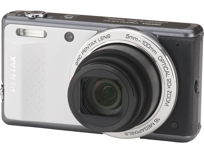 Pentax Optio VS 20 (White) 16-megapixel digital camera with 20X