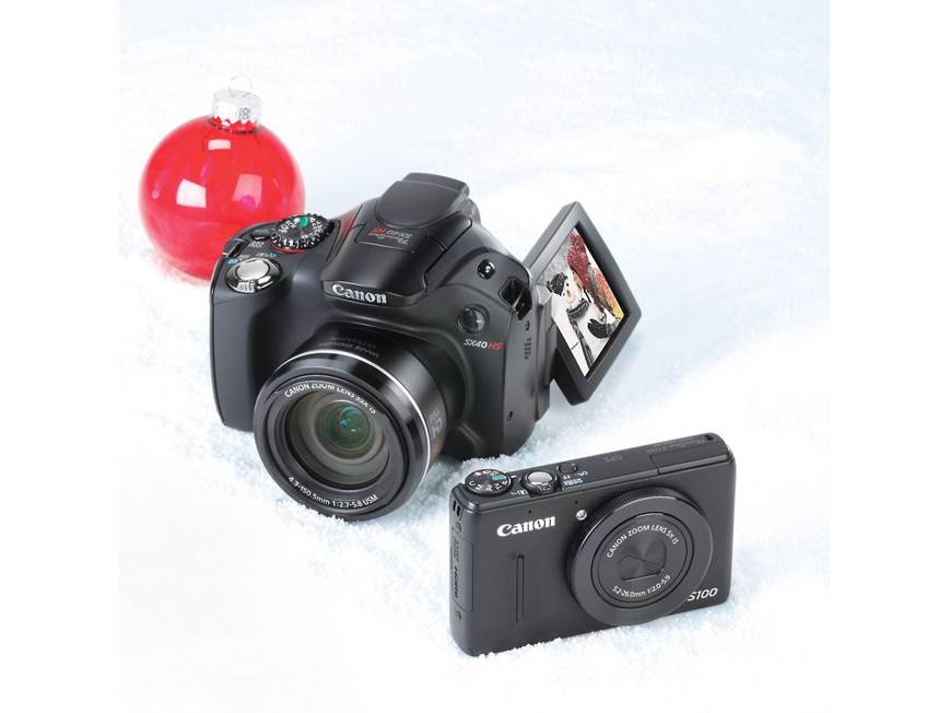 Canon PowerShot S100 (Black) 12.1-megapixel digital camera with 5X
