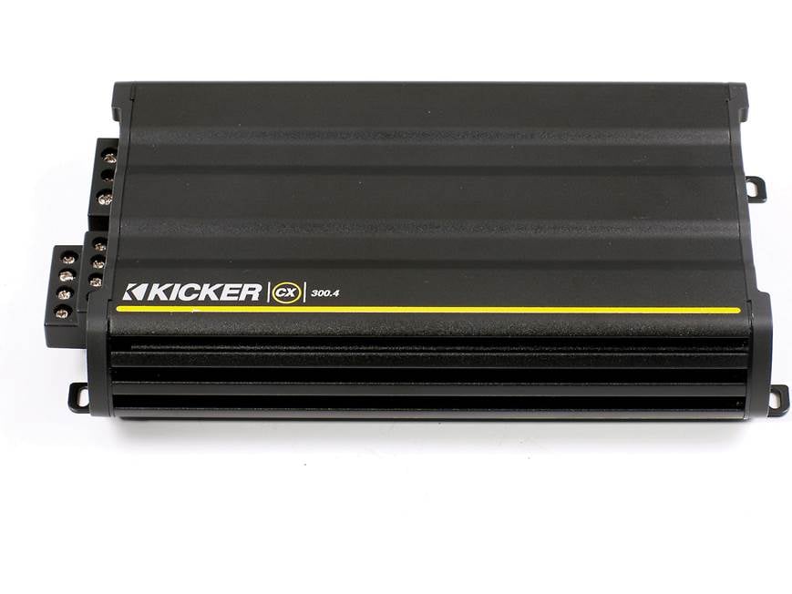 Kicker 12CX300.4 4-channel car amplifier — 40 watts RMS x 4 at
