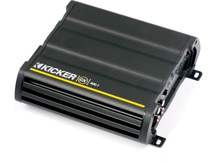 Kicker 12CX600.1 Mono subwoofer amplifier — 600 watts RMS x 1 at 2