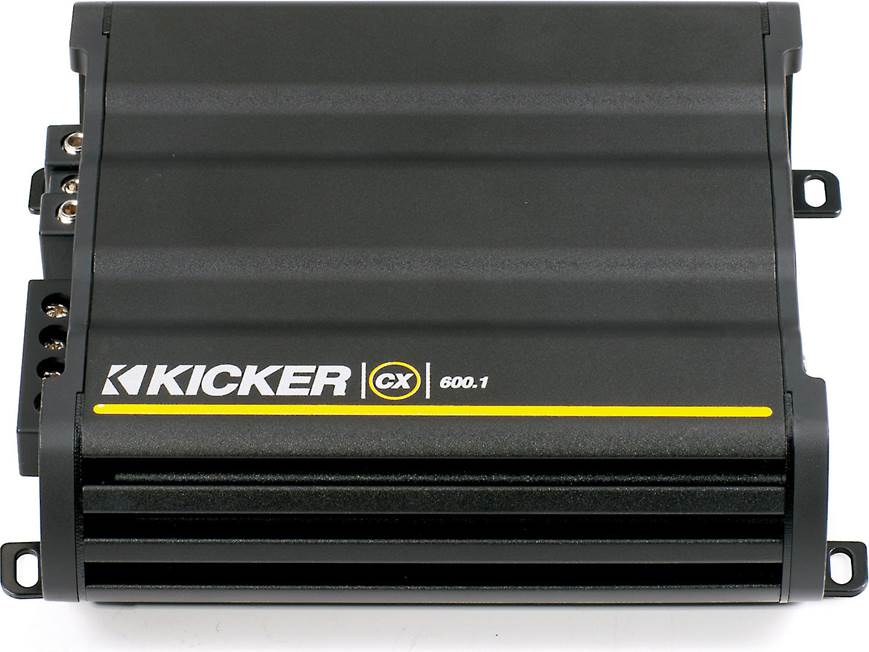 Kicker 12CX600.1 Mono subwoofer amplifier — 600 watts RMS x 1 at 2