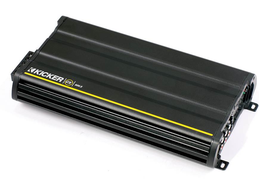 Kicker 12CX600.5 5-channel car amplifier — 40 watts RMS x 4 at 4