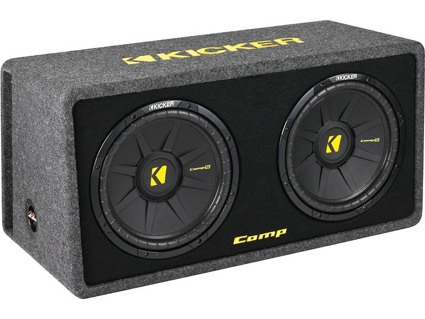 Kicker 40DCWS122 Ported enclosure with dual 12