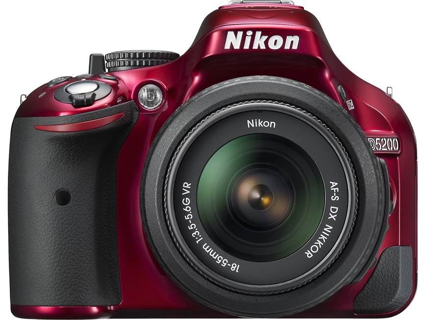 Nikon D5200 Kit (Red) 24.1-megapixel digital SLR camera with 18