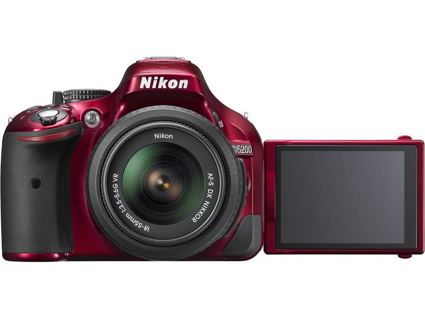 Nikon D5200 Kit (Red) 24.1-megapixel digital SLR camera with 18