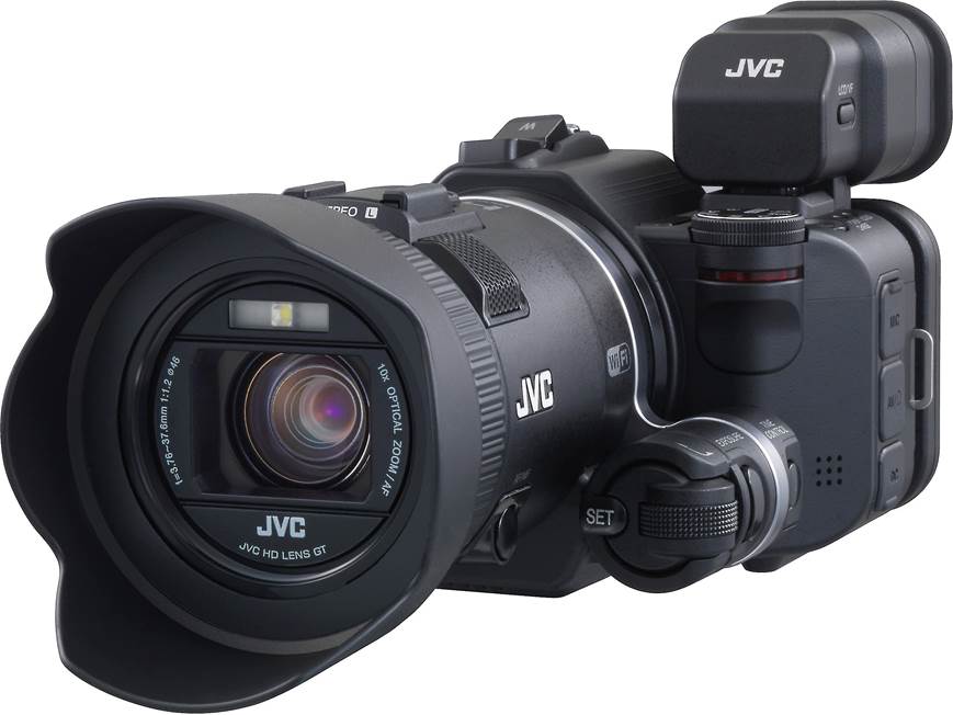 JVC GC-PX100 High-resolution, high-speed camcorder with Wi-Fi® at