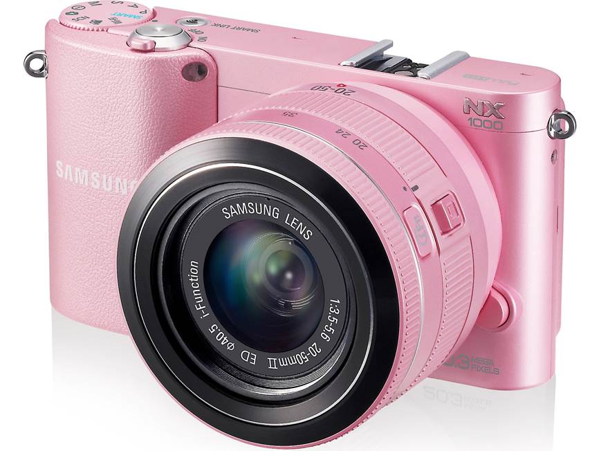 Samsung NX1000 with 2.5X Zoom Lens (Pink) 20.3-megapixel hybrid