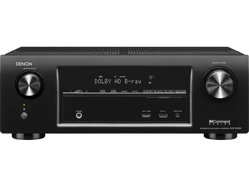 Denon AVR-X1000 IN-Command 5.1-channel home theater receiver with