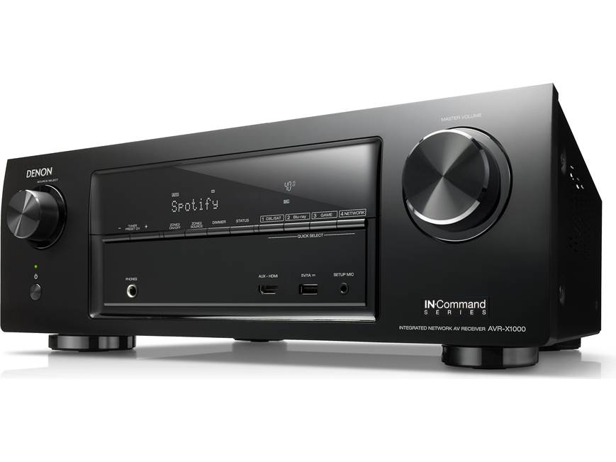 Denon AVR-X1000 IN-Command 5.1-channel home theater receiver with