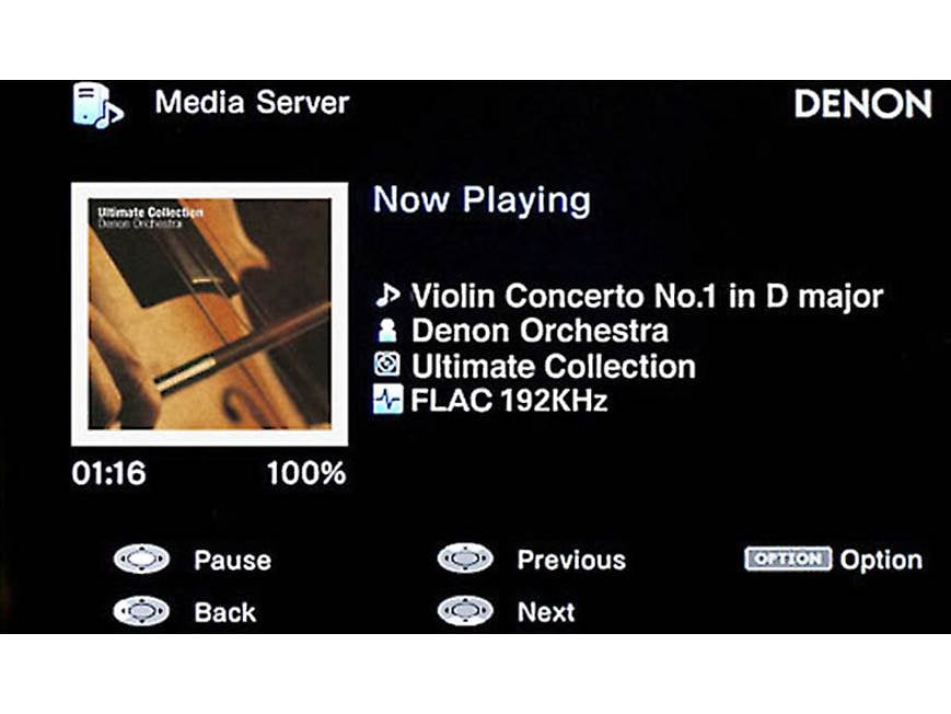 Denon AVR-X1000 IN-Command 5.1-channel home theater receiver with