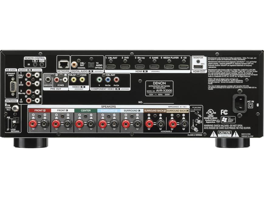 Denon AVR-X2000 IN-Command 7.1-channel home theater receiver with