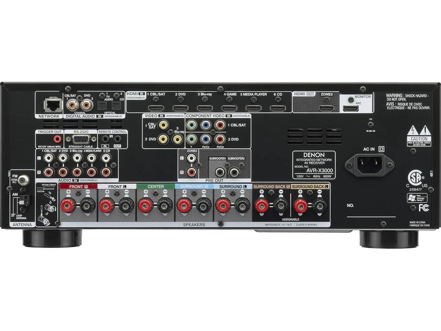 Denon AVR-X3000 IN-Command 7.2-channel home theater receiver with