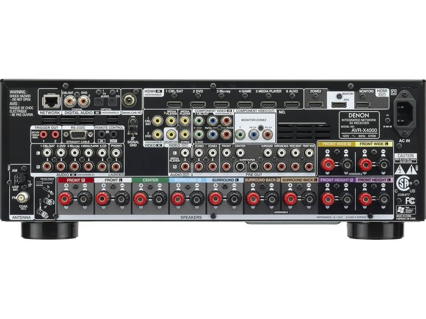 未使用級✨️DENON AVR-X4000 ミドルクラスAVアンプ Denon AVR-X4000 IN-Command 7.2-channel home theater receiver with