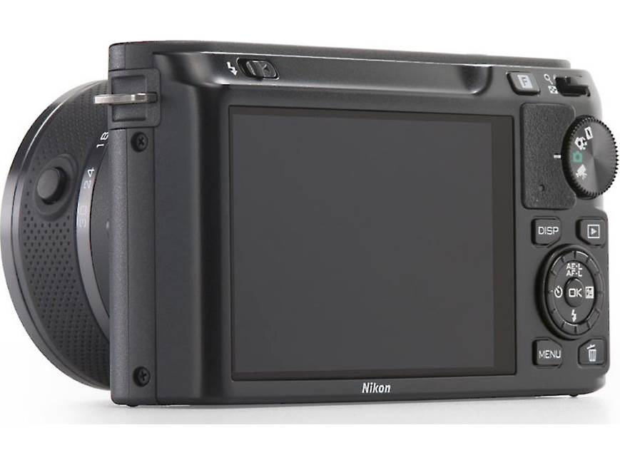 Nikon 1 J1 w/10-30mm VR Lens (Black) CX format hybrid camera with