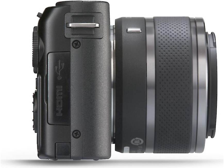 Nikon 1 J1 w/10-30mm VR Lens (Black) CX format hybrid camera with