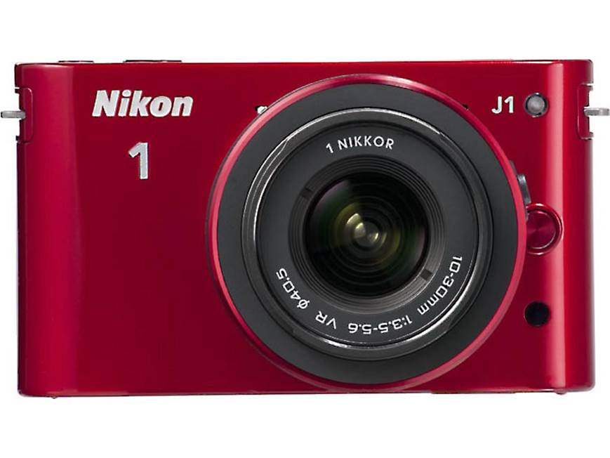 Nikon 1 J1 w/10-30mm and 30-110mm VR Lenses (Red) CX format hybrid