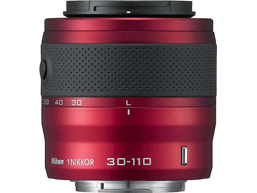 Nikon 1 J1 w/10-30mm and 30-110mm VR Lenses (Red) CX format hybrid