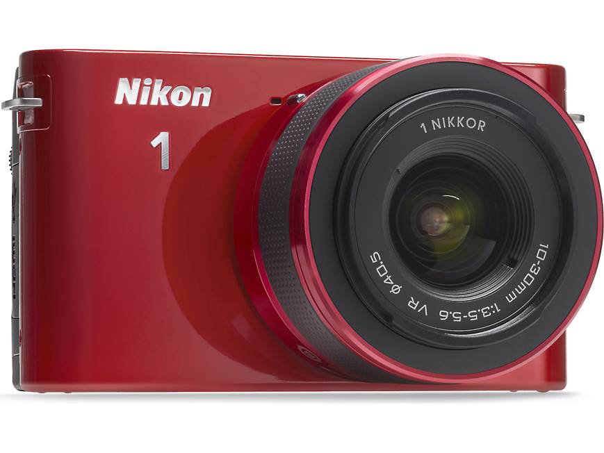 Nikon 1 J1 w/10-30mm and 30-110mm VR Lenses (Red) CX format hybrid