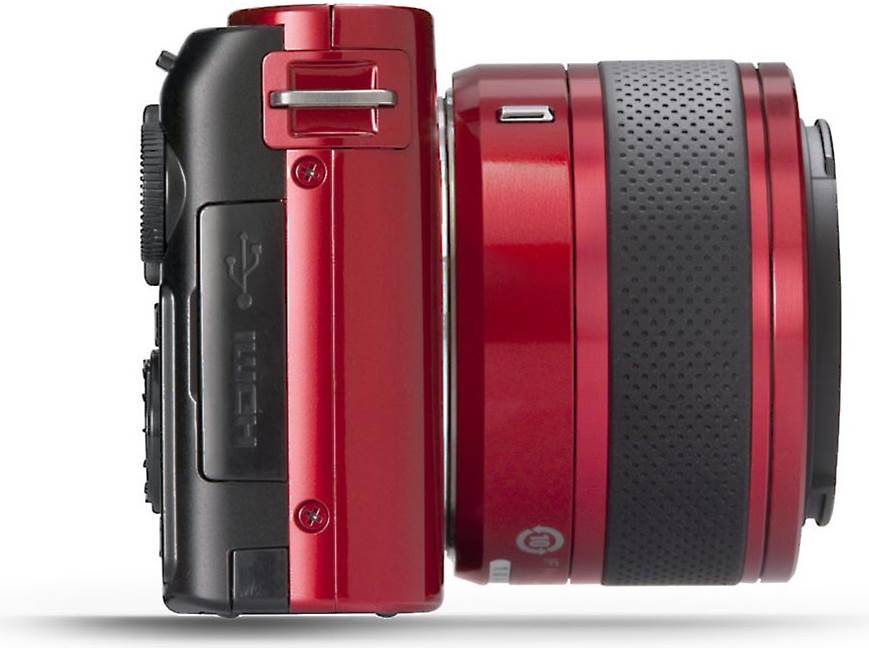 Nikon 1 J1 w/10-30mm and 30-110mm VR Lenses (Red) CX format hybrid