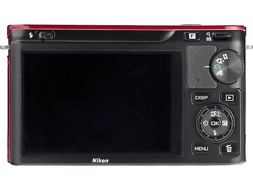 Nikon 1 J1 w/10mm Wide-Angle and 10-30mm VR Lens (Red) CX format