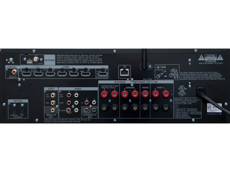 Sony STR-DN840 7.2-channel home theater receiver with Wi-Fi® and