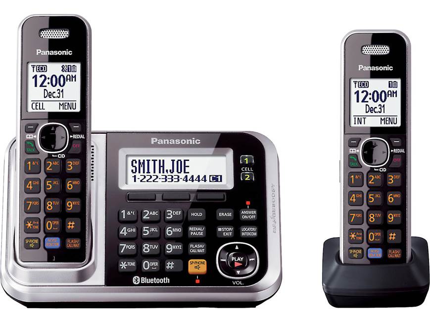 Panasonic KX-TG7872S Cordless phone system with 2 handsets and