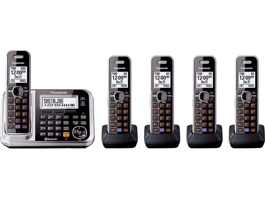 Panasonic KX-TG7875S Cordless phone system with 5 handsets and