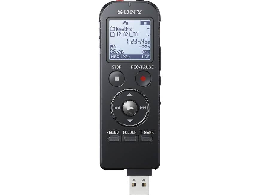 Sony ICD-UX533 (Black) 4GB digital voice recorder with expandable