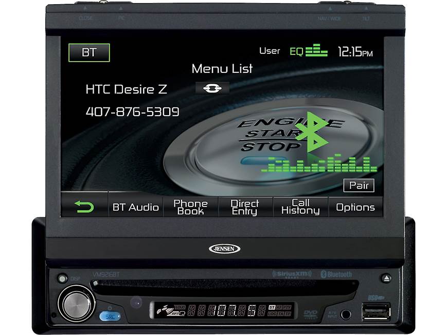Jensen VM9216BT DVD receiver at Crutchfield