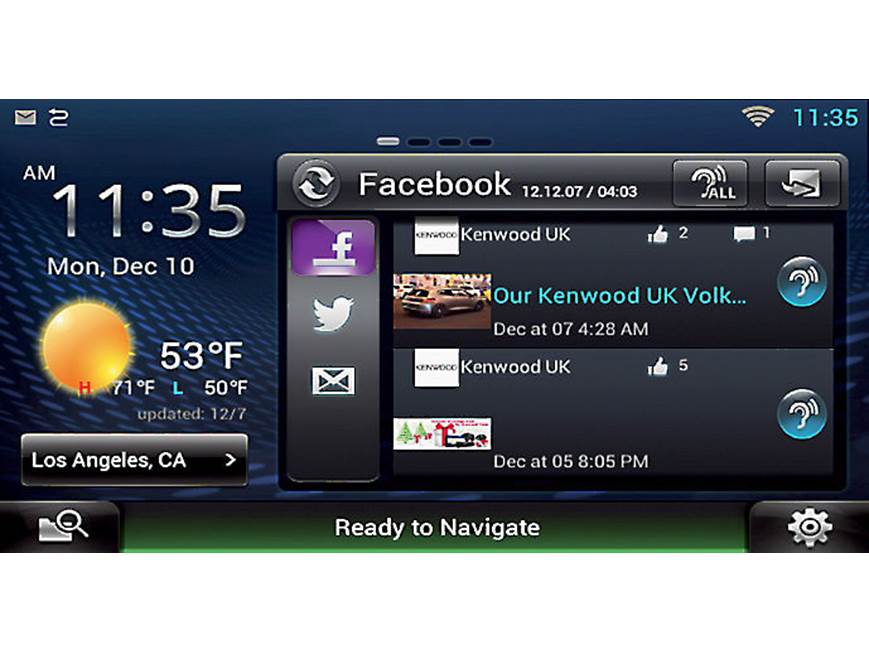 Kenwood Excelon DNN990HD Navigation receiver with Wi-Fi® at