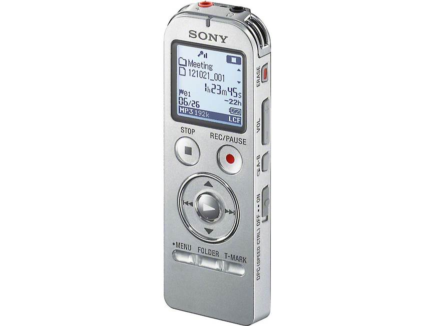 Sony ICD-UX533 (Silver) 4GB digital voice recorder with expandable