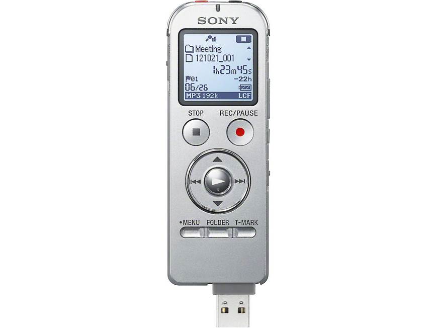 Sony ICD-UX533 (Silver) 4GB digital voice recorder with expandable
