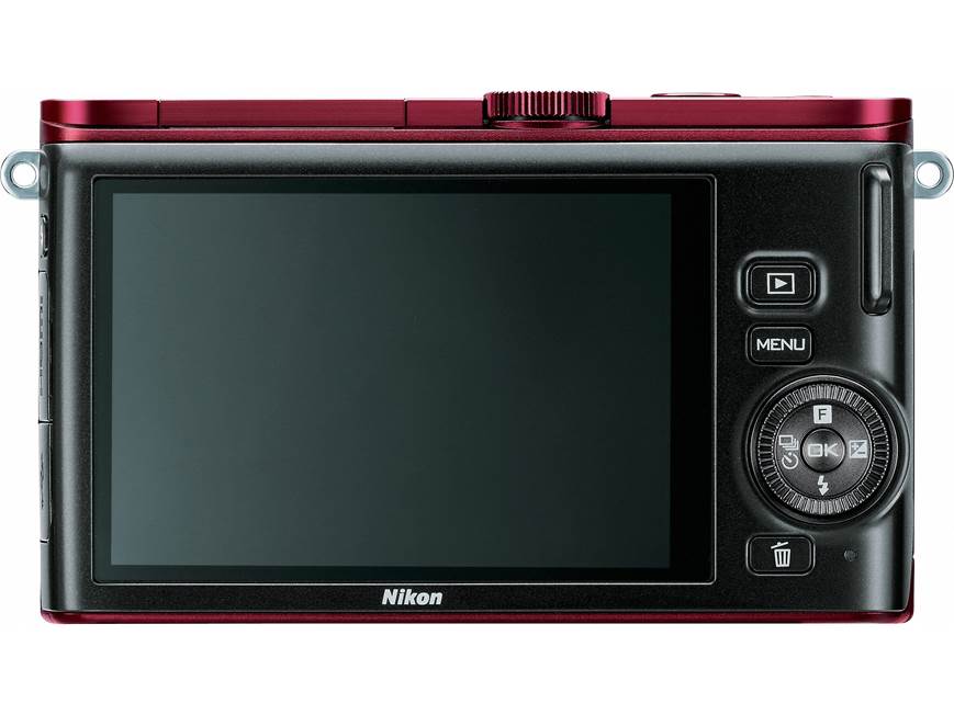 Nikon 1 J3 with Standard Zoom and Telephoto Zoom Lenses (Red) 14