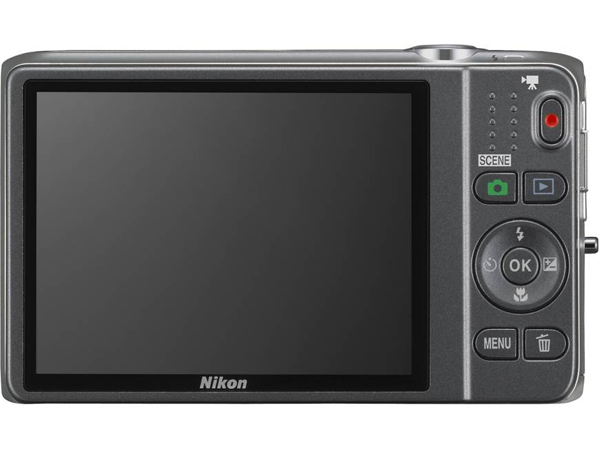 Nikon Coolpix S6500 (Silver) 16-megapixel digital camera with 12X