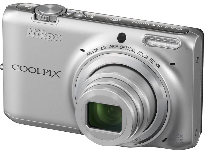 Nikon Coolpix S6500 (Silver) 16-megapixel digital camera with 12X